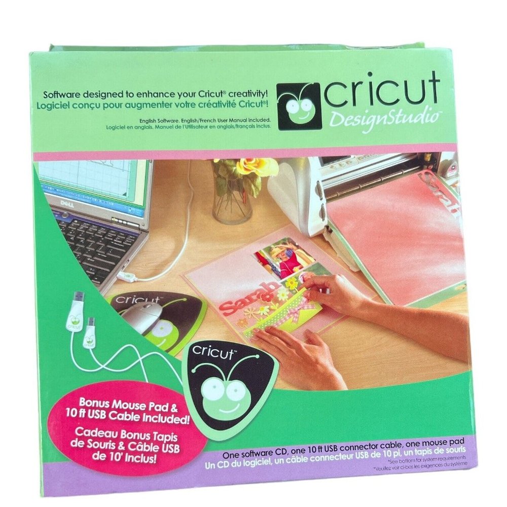 ProvoCraft CRICUT Design Studio 29-0500 w/USB Cable & Mousepad NEW